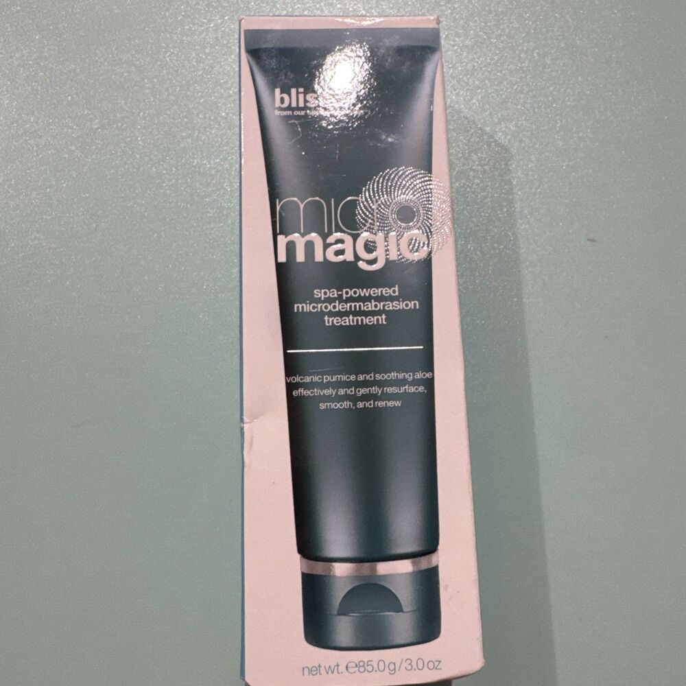 Bliss Micro Magic Spa Powered Microdermabrasion Treatment Vitamin E Aloe 3 oz